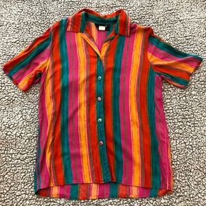 Vintage Bonnie Boynton Multi-Color Button-Up